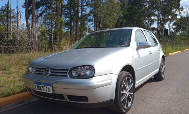 VW - VolksWagen Golf 1.6Mi/ 1.6Mi Gener./Black & Silver 2001 Flex